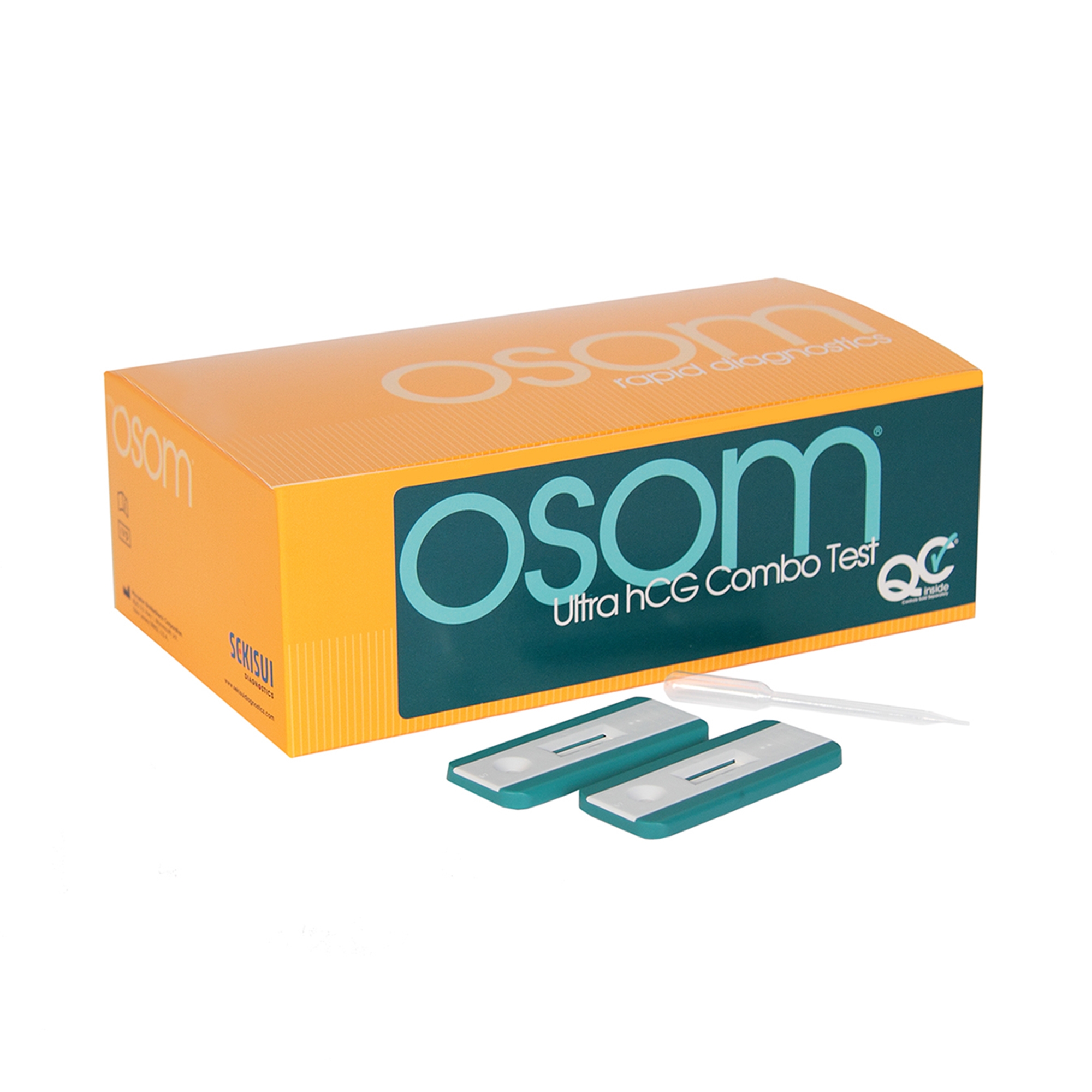 Pregnancy Test Rapid Test Kit OSOM® Ultra hCG Combo Fertility Test hCG Pregnancy Test Serum / Urine Sample 25 Tests CLIA Waived (25/BX 20BX/CS) by Sekisui Diagnostics, LLC  ID 1004